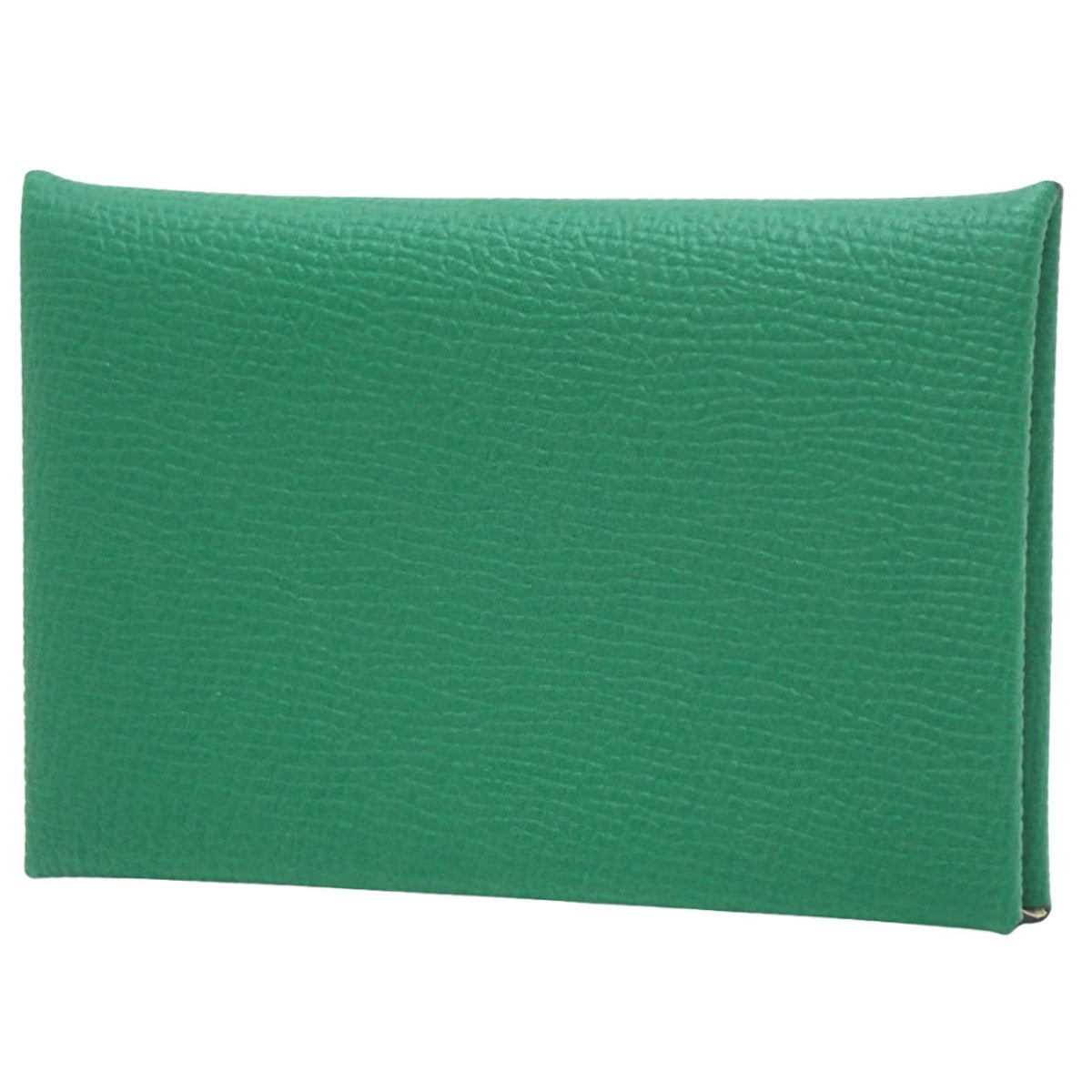 Calvi, Epsom calfskin, palladium hardware, Vert Vertigo/Jaune Milton, silver hardware, B stamp.