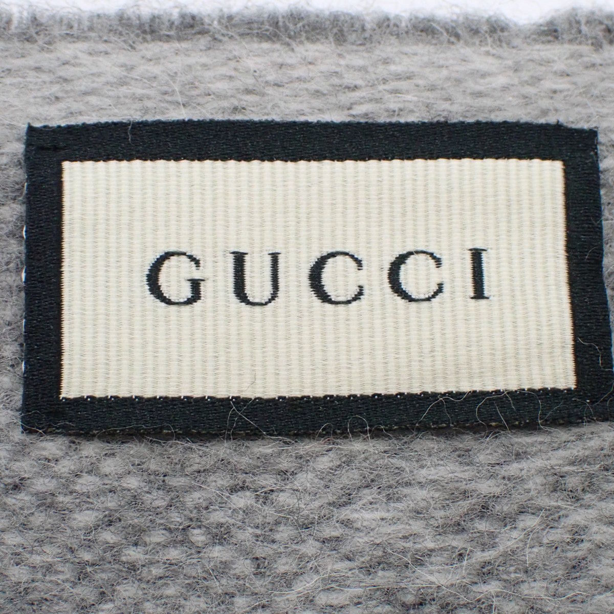 GG Scarf Web Line Wool 570603