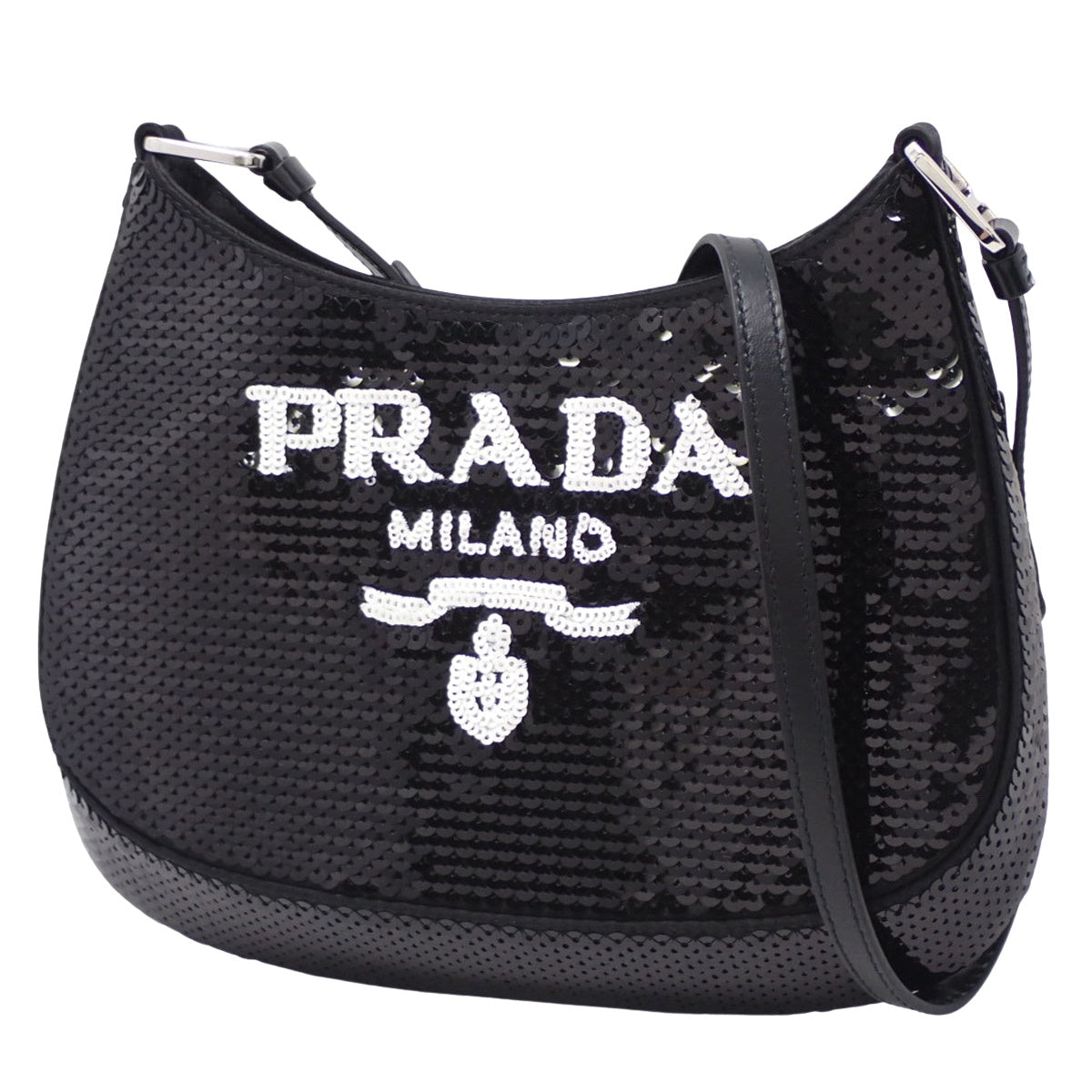 Cleo黑色亮片皮革饰品 1BC169