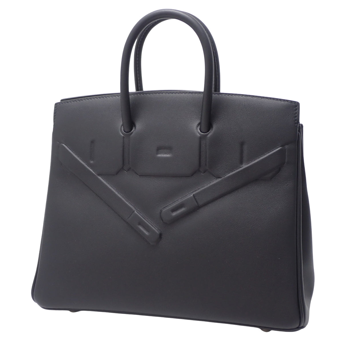 Shadow Birkin 25 Swift 黑色 银色五金 Z刻印