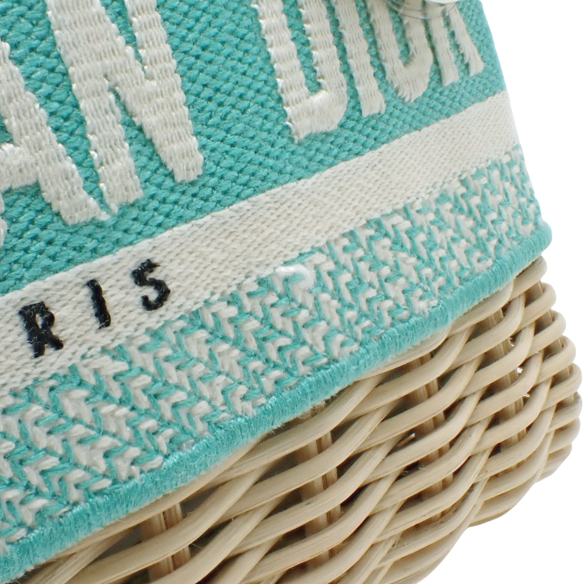 Lady Dior 藤编迷你包 绿色象牙色