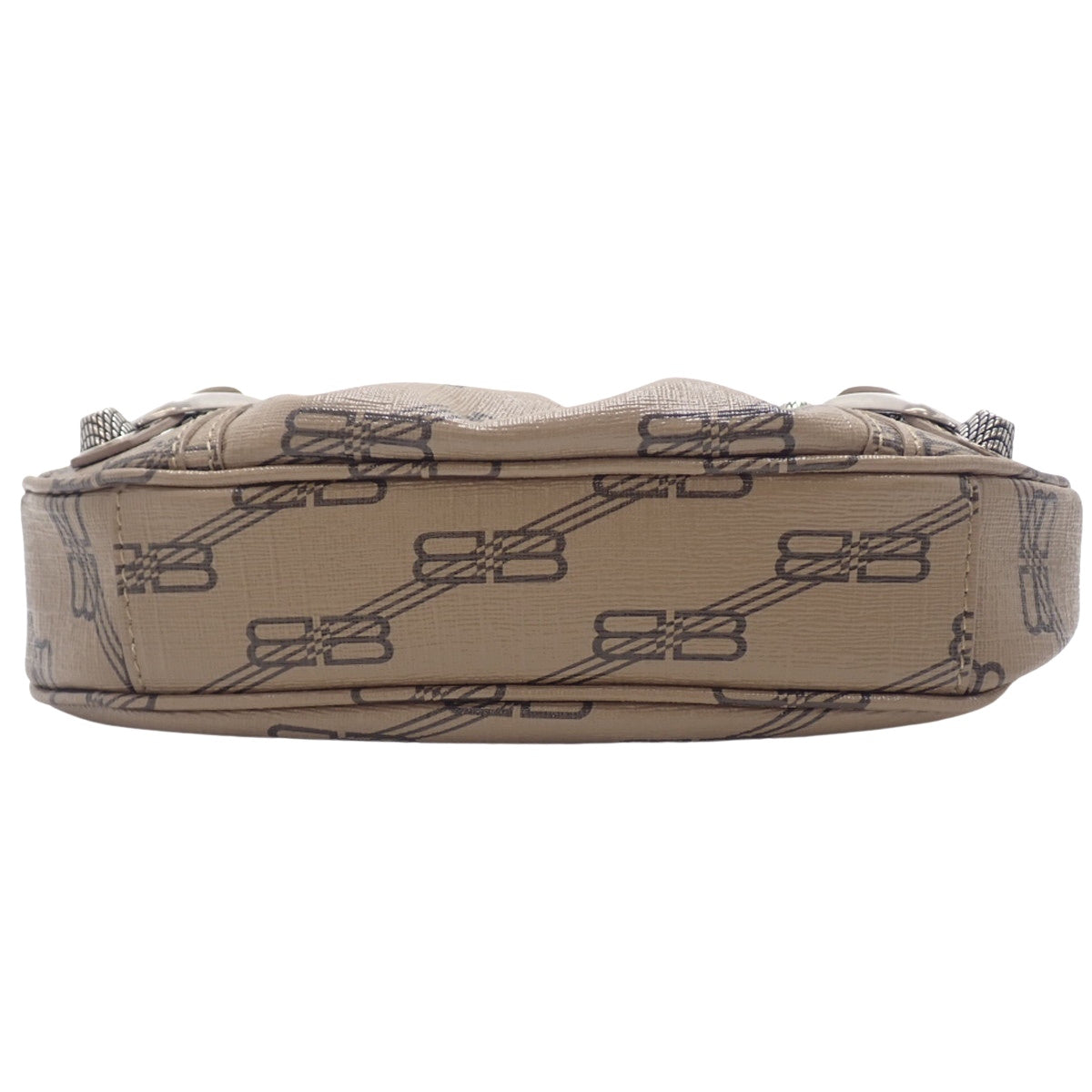 ル・カゴール ミニバッグ チェーン付き レザー ブラウン 695814