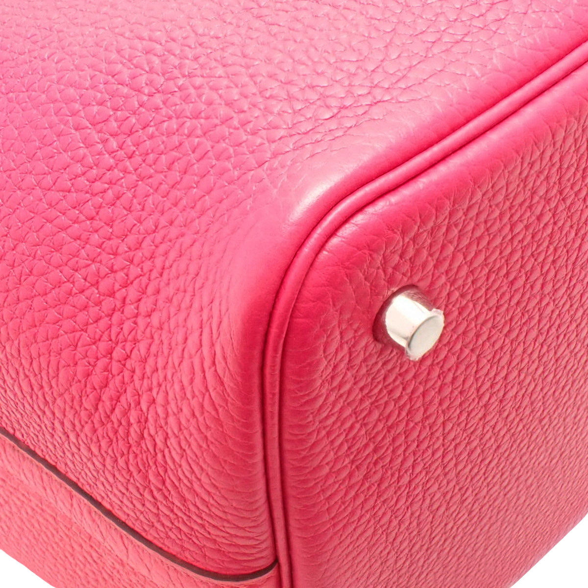 Picotin Lock, Cassac de MM, Torayong leather, Rose Extreme/Rose Mexico/Rouge Cour, silver hardware, Y hallmark.