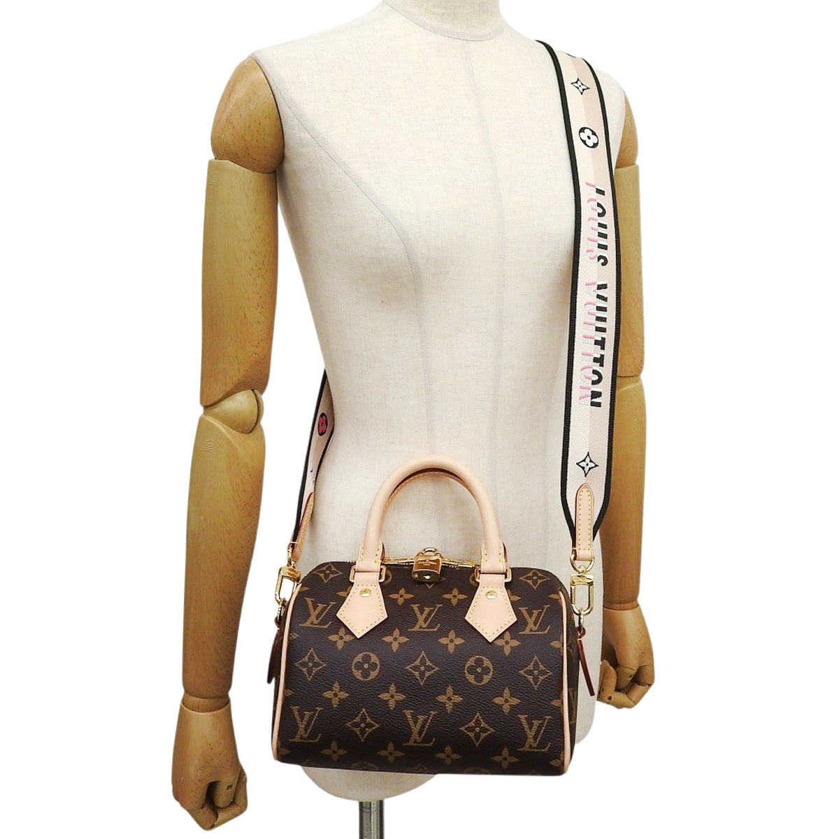 Monogram Speedy Bandouliere 20 Monogram Canvas Noir M46234