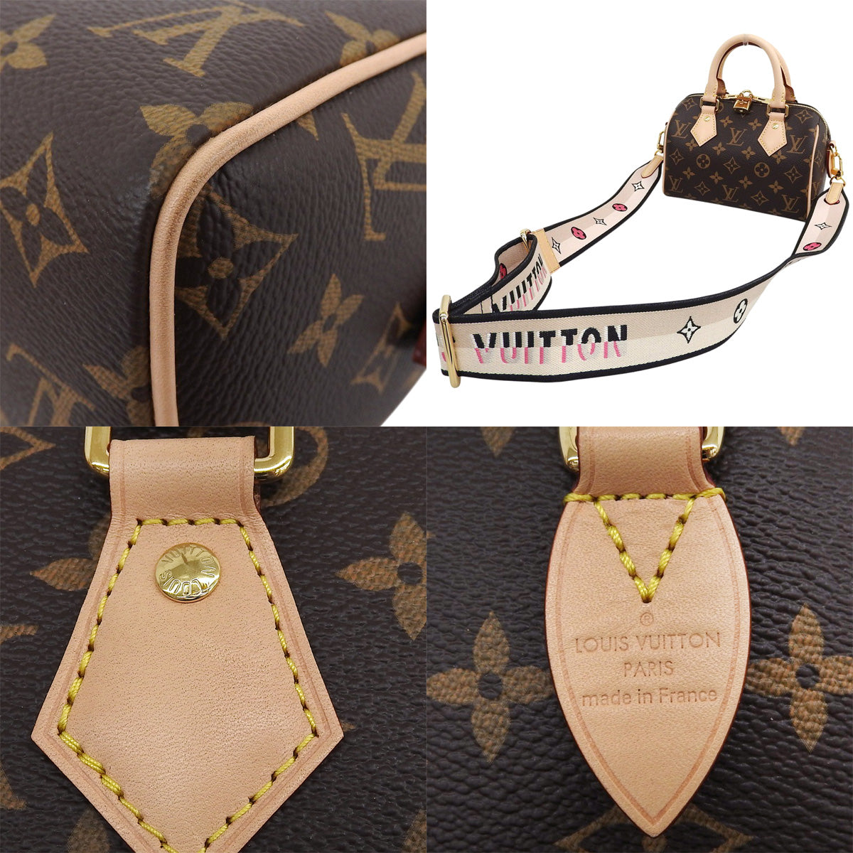 Monogram Speedy Bandouliere 20 Monogram Canvas Noir M46234