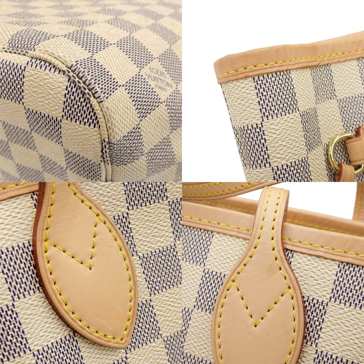 Damier Azur Neverfull MM 玫瑰米色 N40604