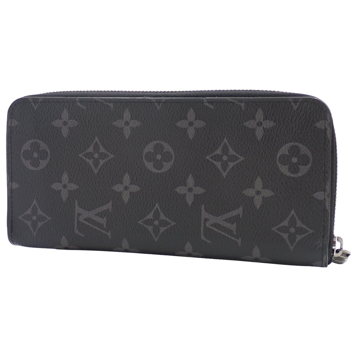 Monogram Eclipse Zippy Wallet Vertical, Black/Grey, M62295