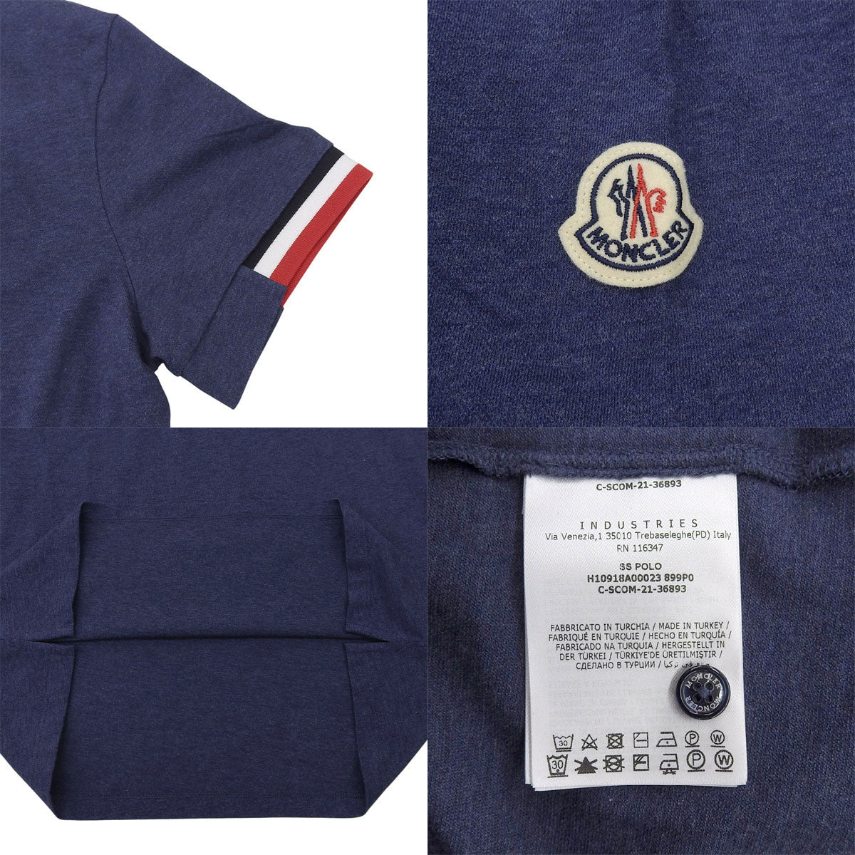 三色袖口 Polo 衫,2021 款,XL 码,短袖,上衣,服装,时尚,带标志