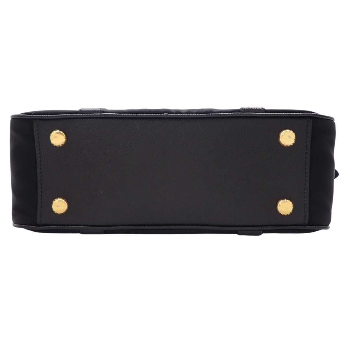 Nylon saffiano leather, Nero, 1BB088