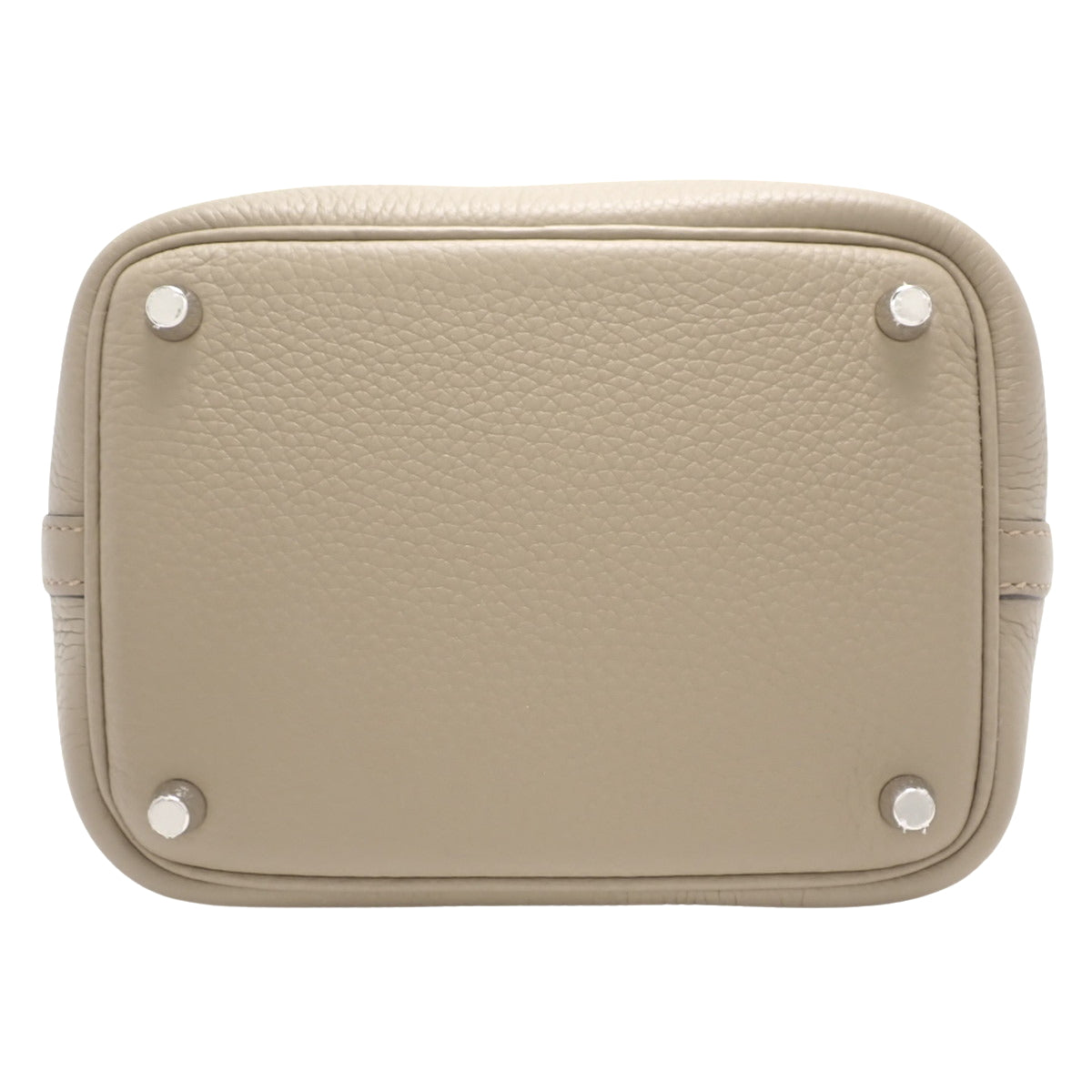 Picotin Lock PM, Torayonne Clemence leather, Beige Marfa color, silver hardware, B stamp.