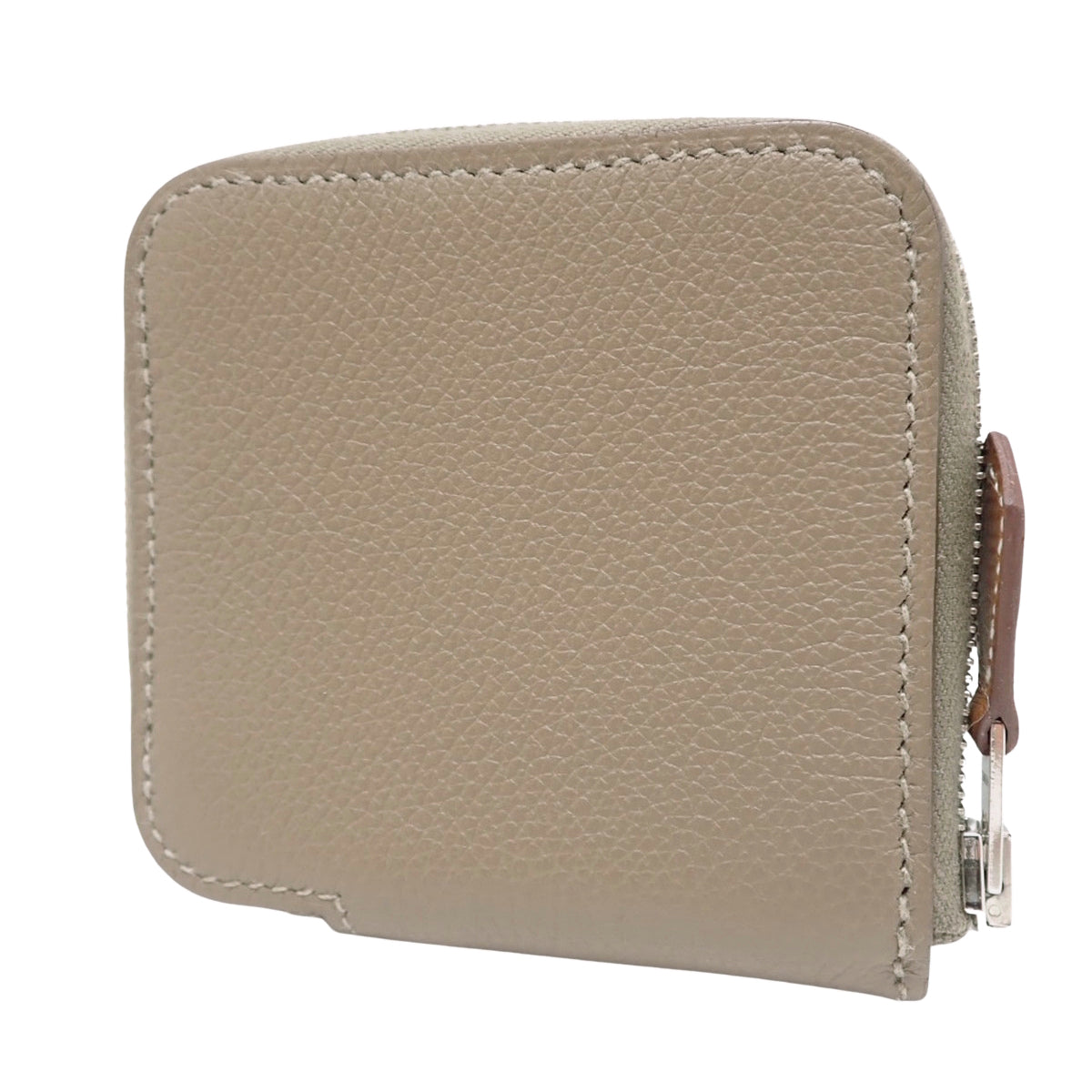 Azap Compact Mini Silk In, K-marked, Evercolor, Etoupe, Bleu Brume, silver hardware.