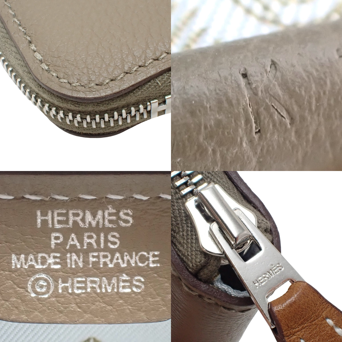 アザップ コンパクト ミニ シルクイン K刻印 エバーカラー エトゥープ ブルーブリュム シルバー金具