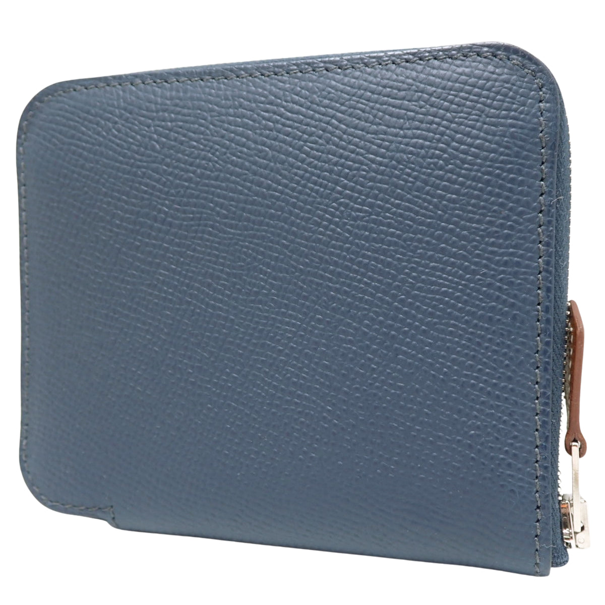 Azap Compact Silk In Epson Blue Plus, silver hardware, B stamp.