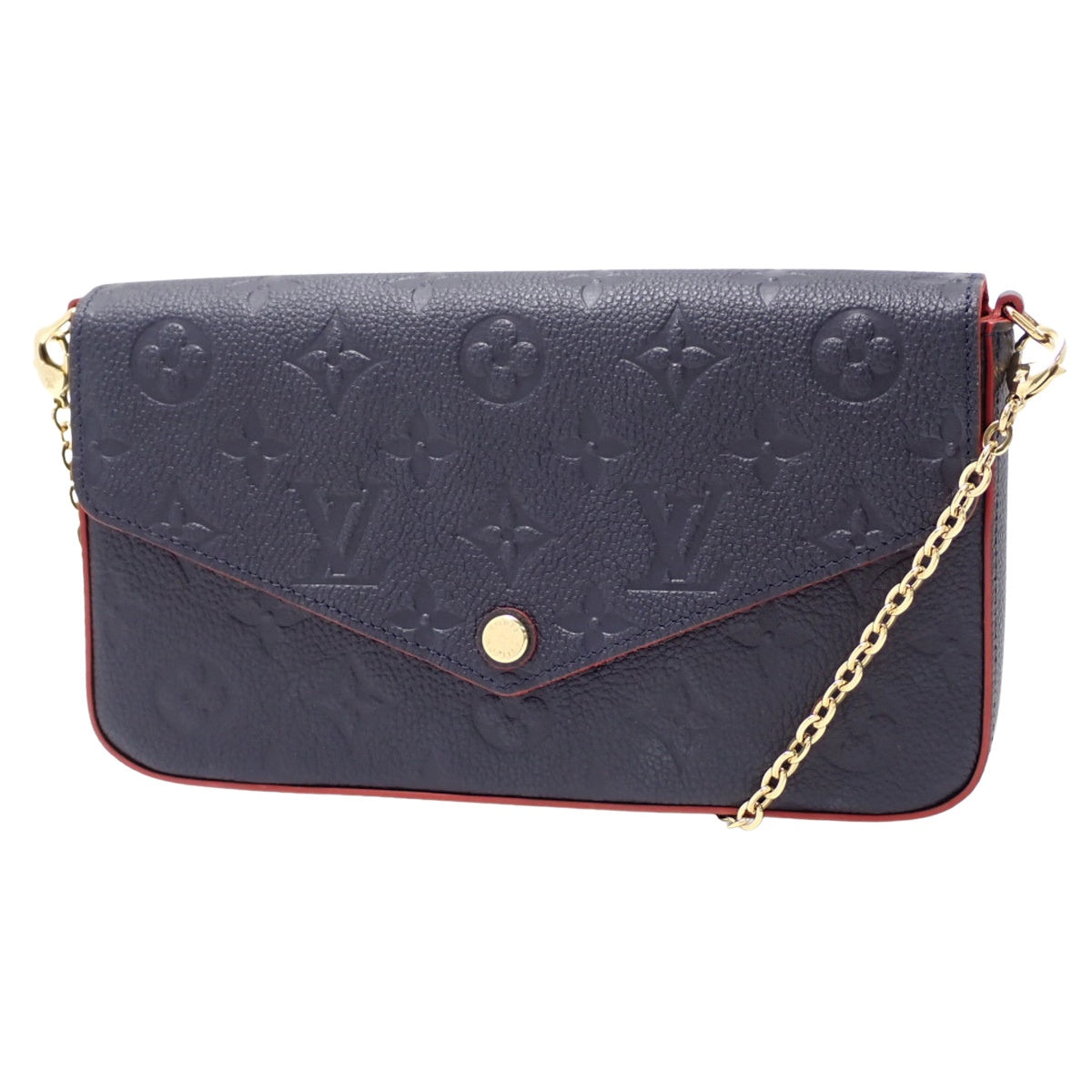 Monogram Empreinte Pochette Felicie Marine Rouge M64099
