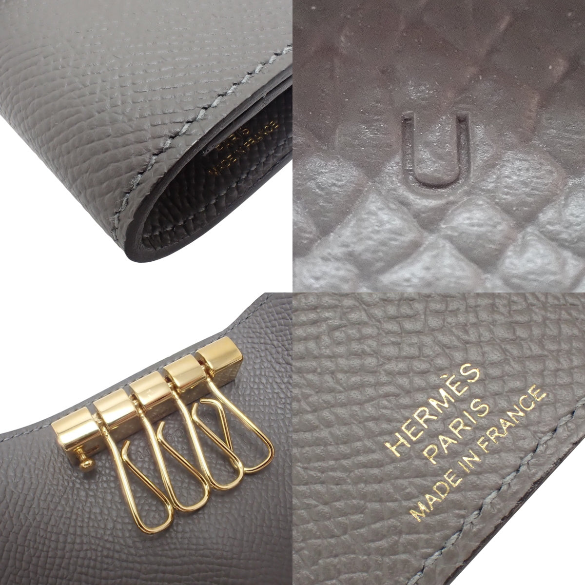 Bearn钥匙包,Epson Grimeyer,金色五金件,U形印章