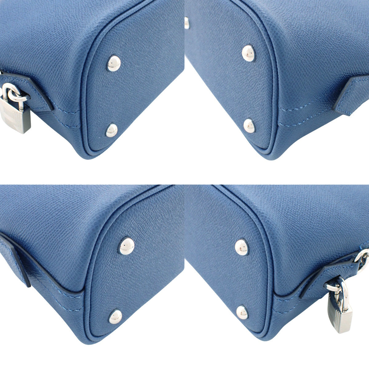 Bollide 1923 25, K-marked, Epsom calfskin, palladium hardware, Bleu Tie.