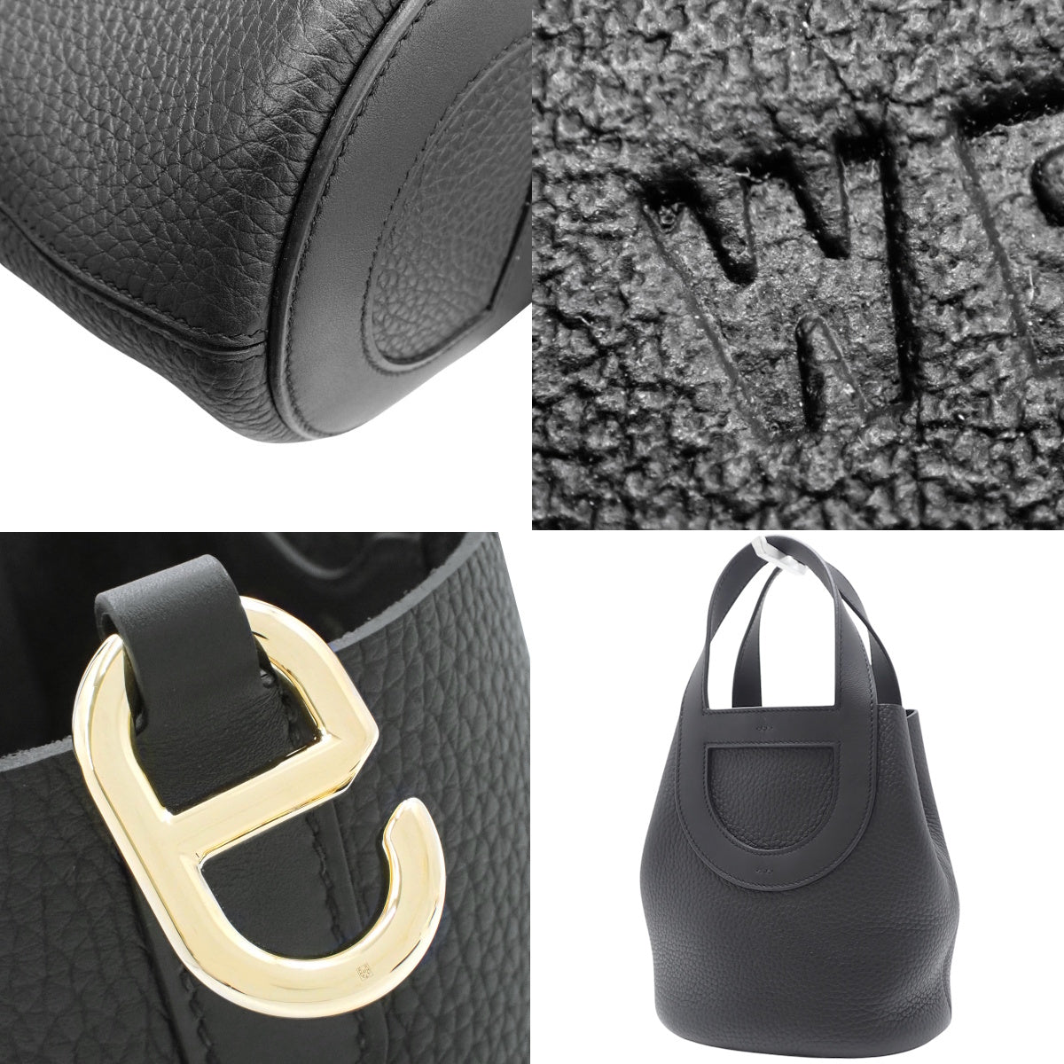 In the Loop 18, Trion Clemence, Black, Gold Hardware, W stamp.