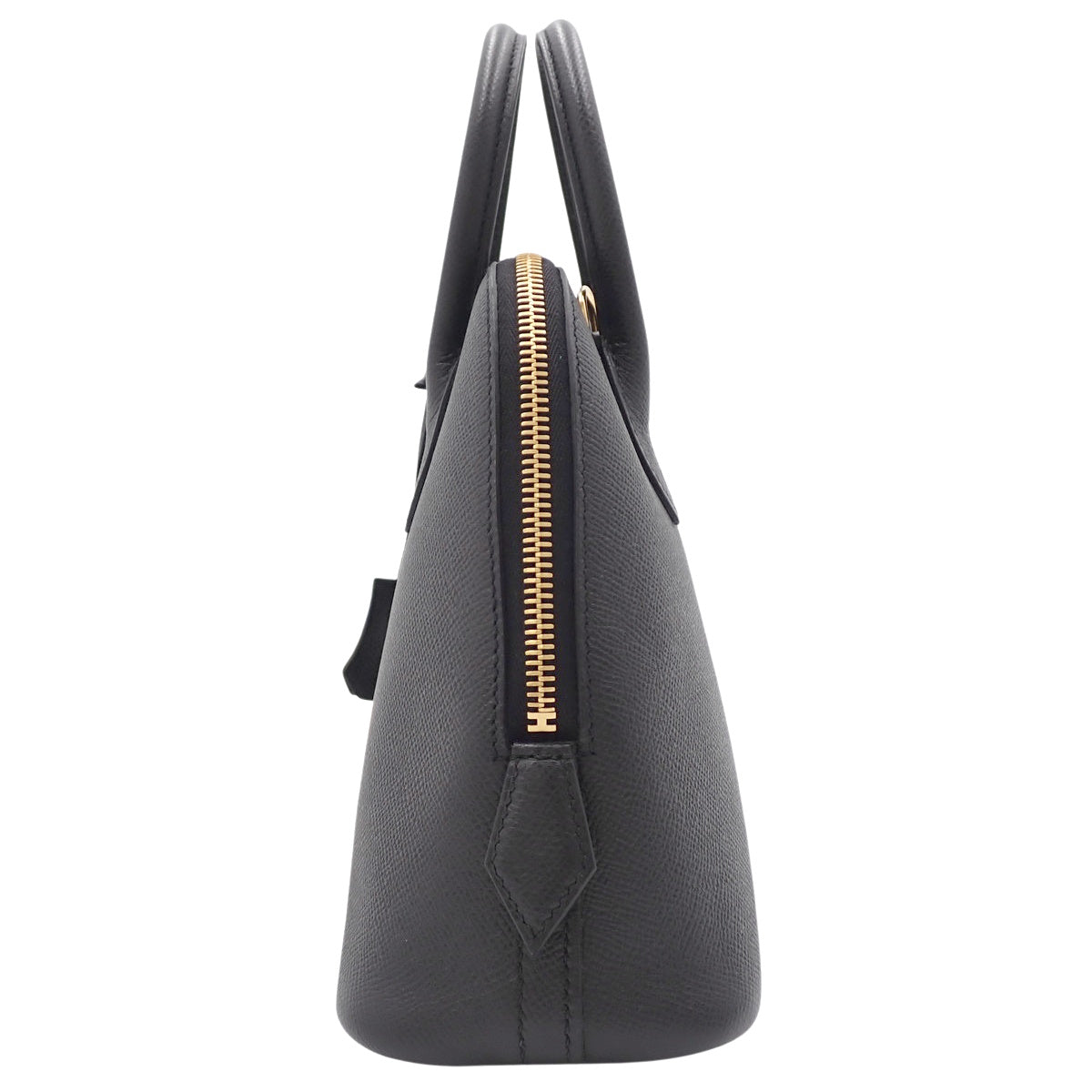 Bolide 1923 25, Voe Epsom leather, black, gold hardware, B stamp.