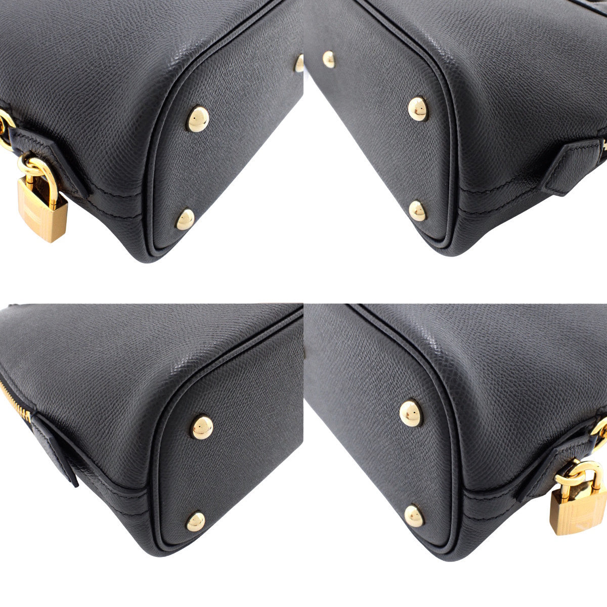 Bolide 1923 25, Voe Epsom leather, black, gold hardware, B stamp.