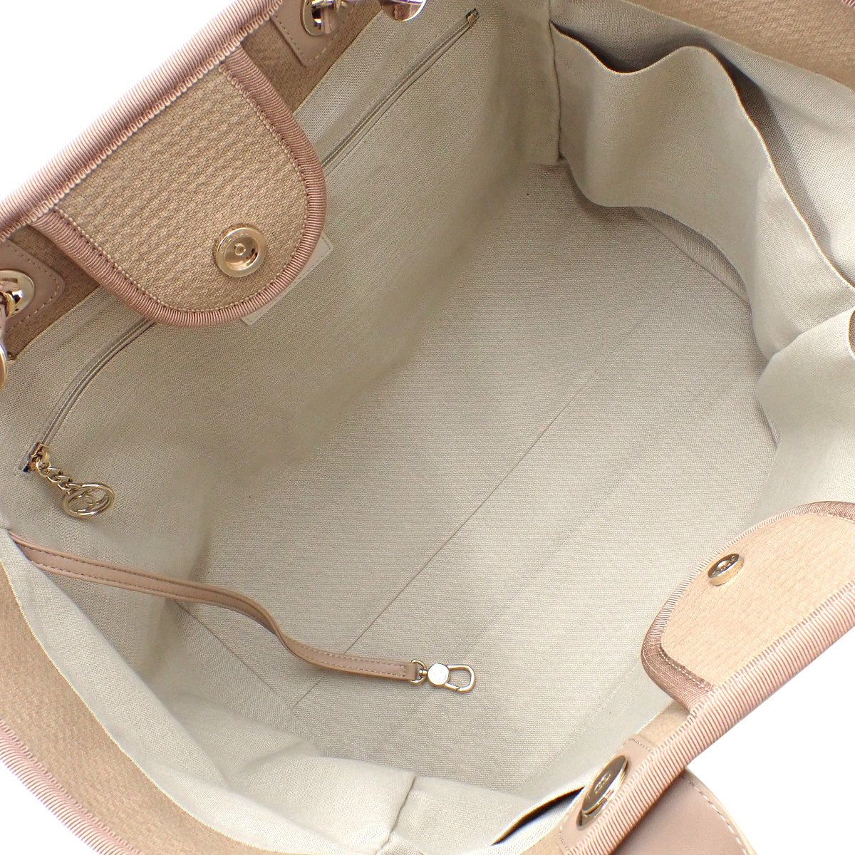 多维尔手提包GM 帆布 米色 A66941