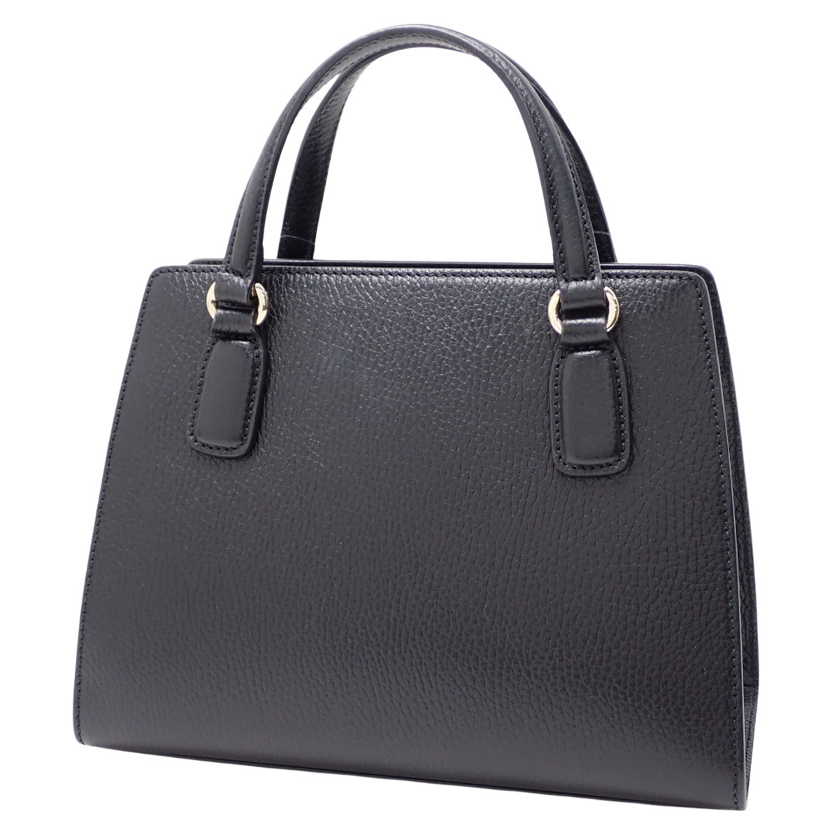 Soho 手提包,黑色皮革,货号 607722