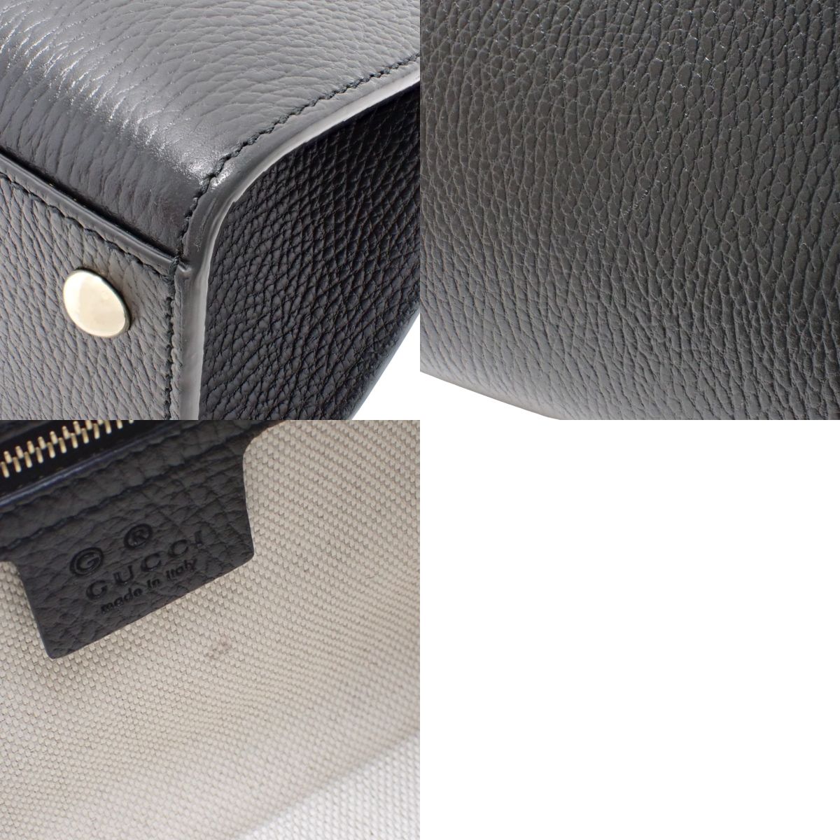 Soho 手提包,黑色皮革,货号 607722