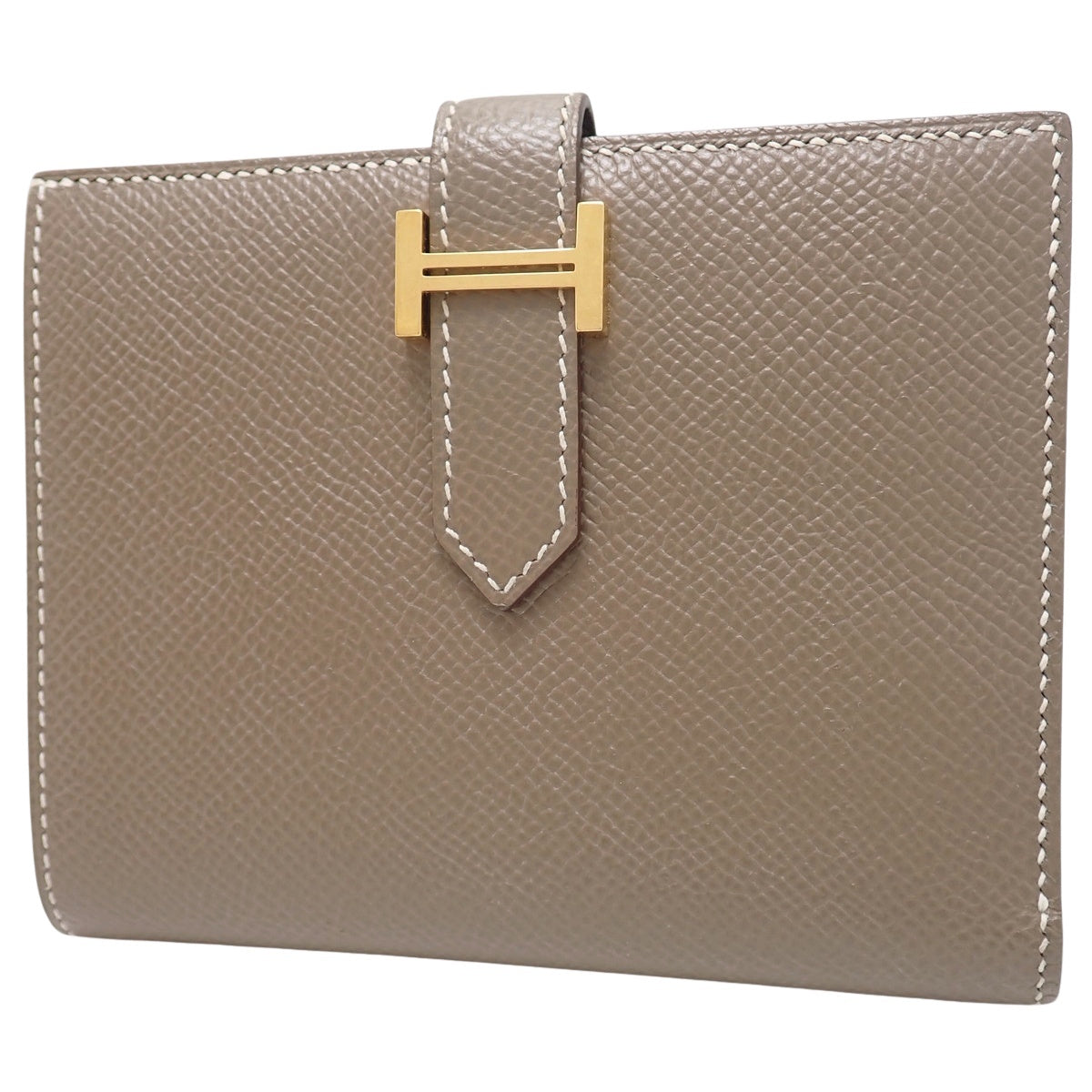 Be'an Compact, Epsom leather, taupe/taupe, gold hardware, Z stamp.