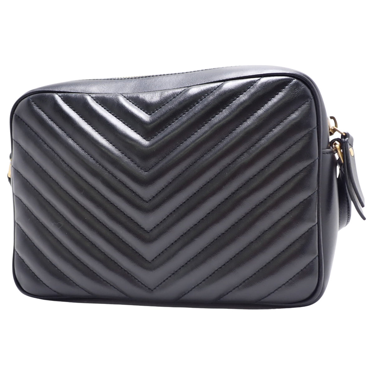 Lou Camera Bag, Leather, Black, 612544