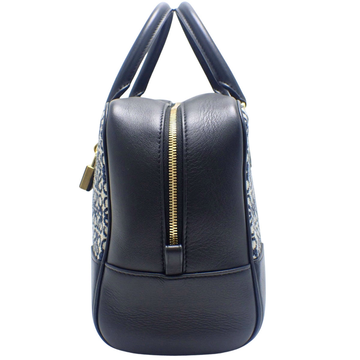 Amazona 28 小牛皮 Anagram 提花黑色海军蓝 A039N08X02