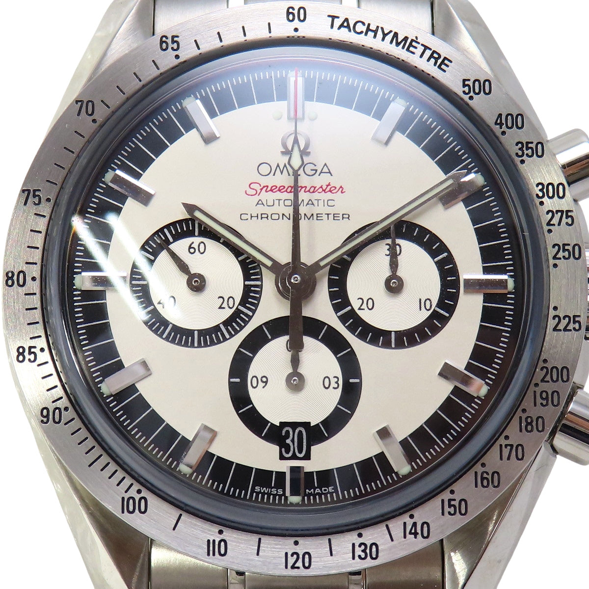 Speedmaster Legend Michael Schumacher 3506.31.00 SS White Automatic Men's Watch