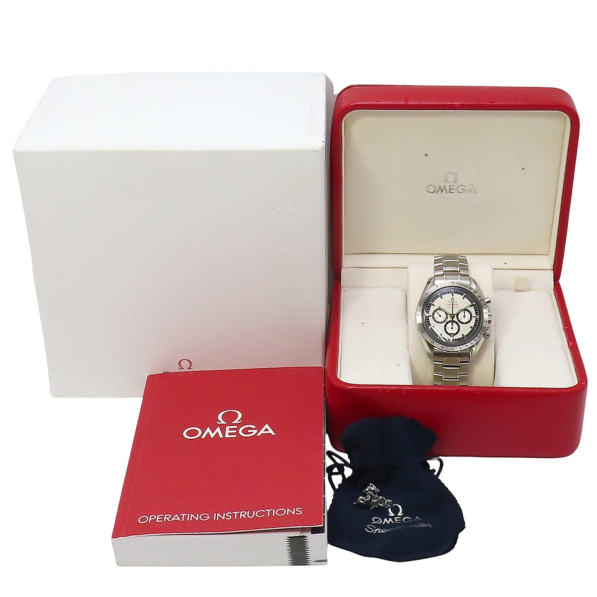 Speedmaster Legend Michael Schumacher 3506.31.00 SS White Automatic Men's Watch