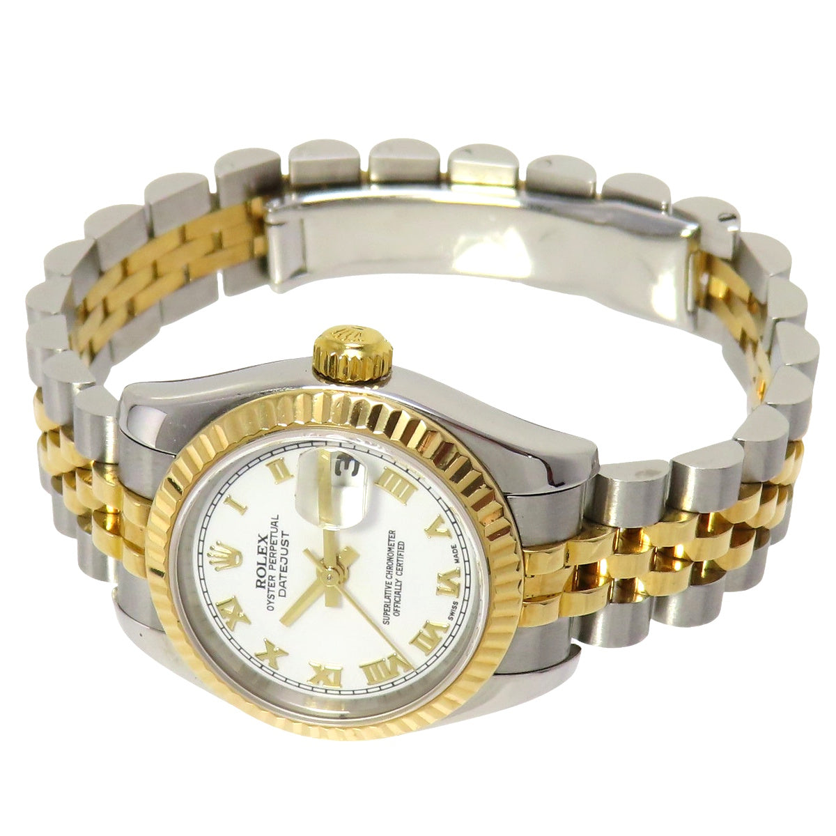 Datejust 179173 YG/SS F 白色自动上链女表