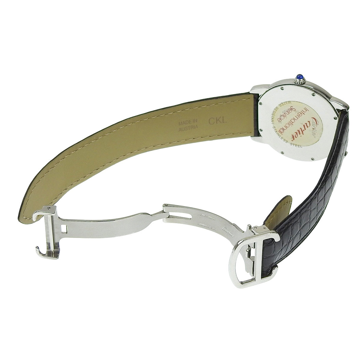 ロンド ソロ ドゥ カルティエ W6700255 SS/革 シルバー クオーツ メンズ