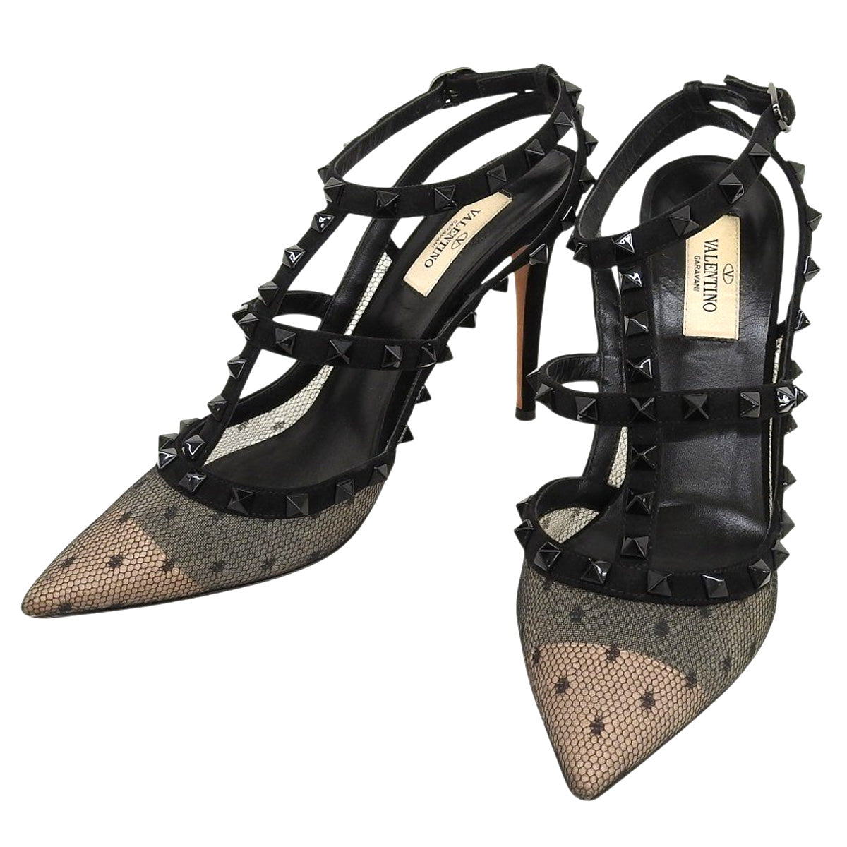 ロックスタッズメッシュパンプス 39 TW2S0393