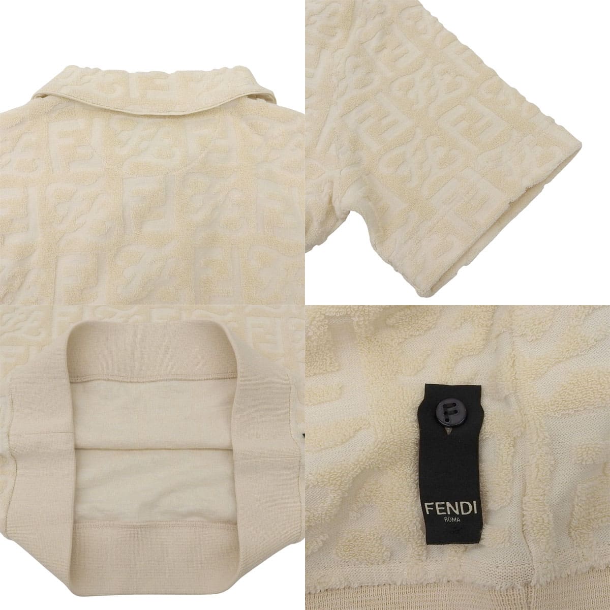 Monogram Textured Polo Shirt 2021 XS
