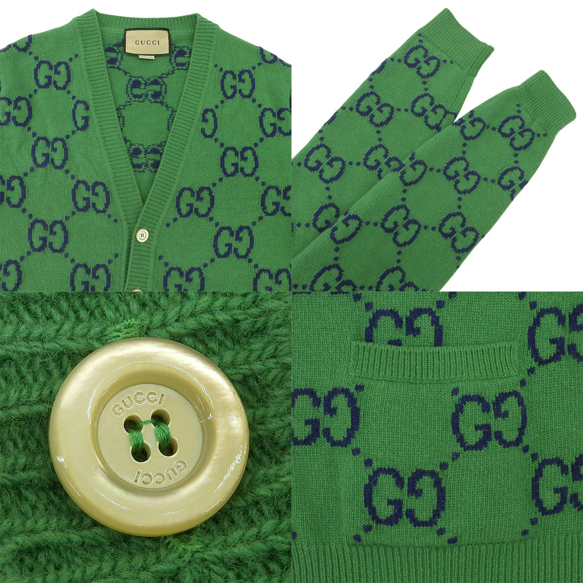 GG Pattern Cardigan M
