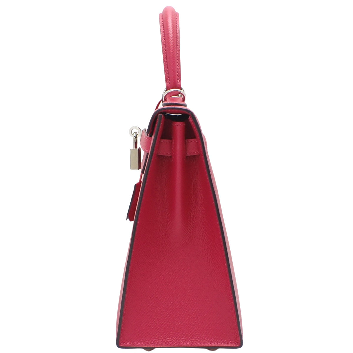 Kelly Verso 25(外缝)Epson Framboise/Rouge 系列银色五金 Z 印章