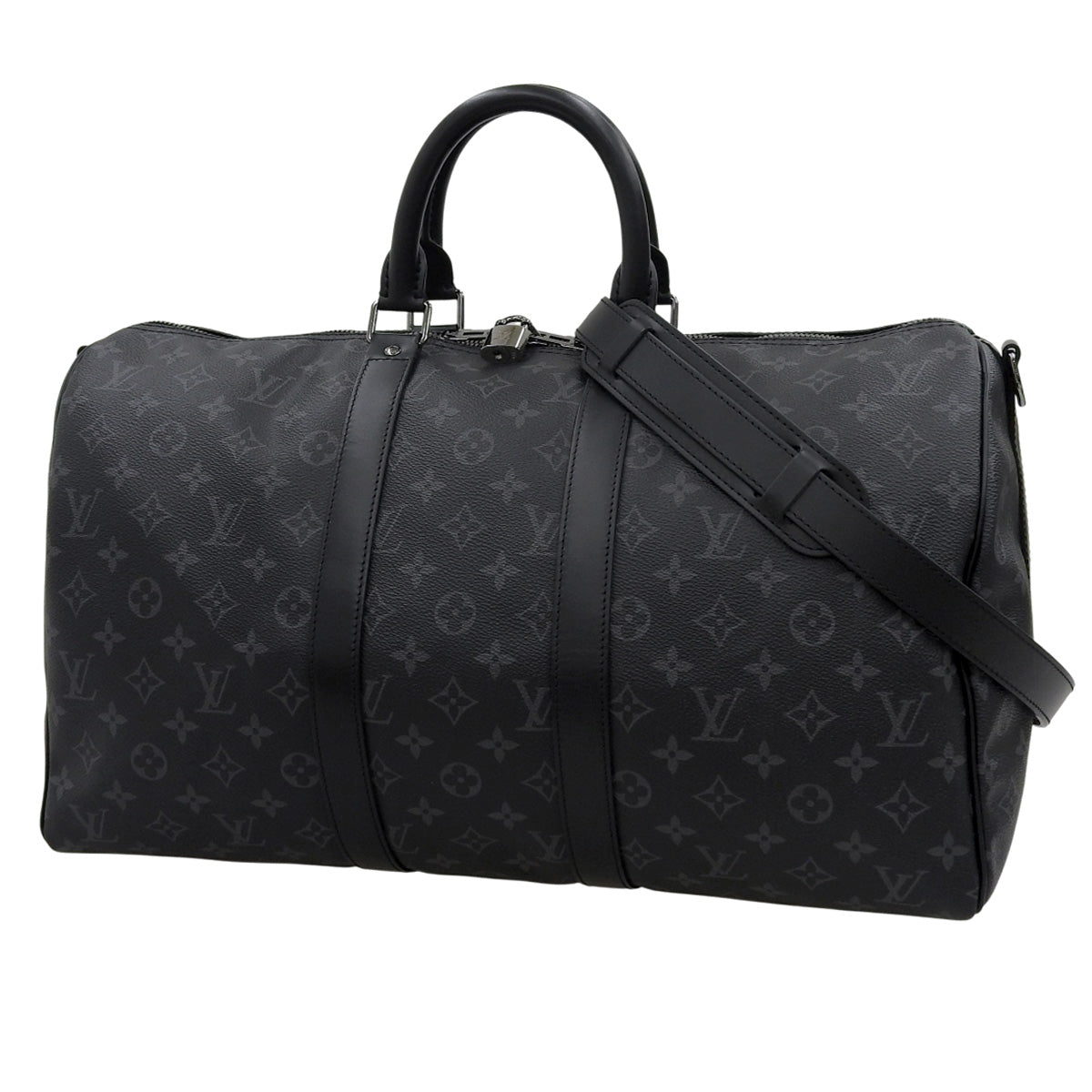 Monogram Eclipse Keypouch Bandouliere 45, Black, Grey, M40569
