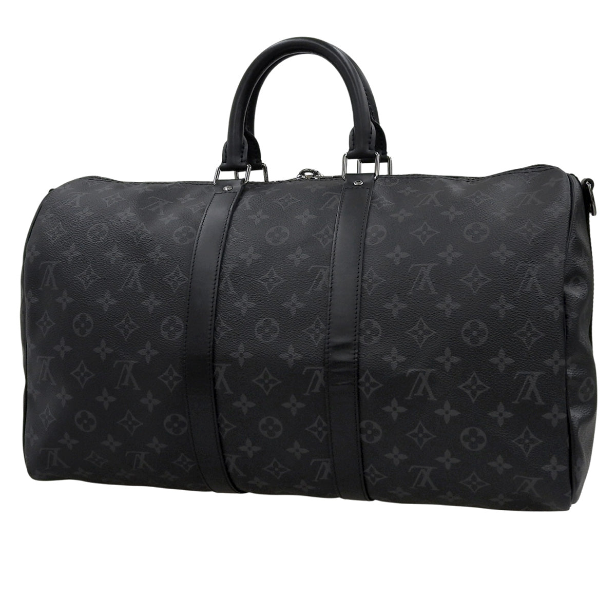 Monogram Eclipse Keypouch Bandouliere 45, Black, Grey, M40569