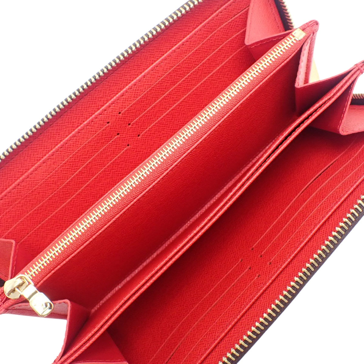 Monogram Zippy Wallet, Monogram Canvas, Coquelicot (M41896)