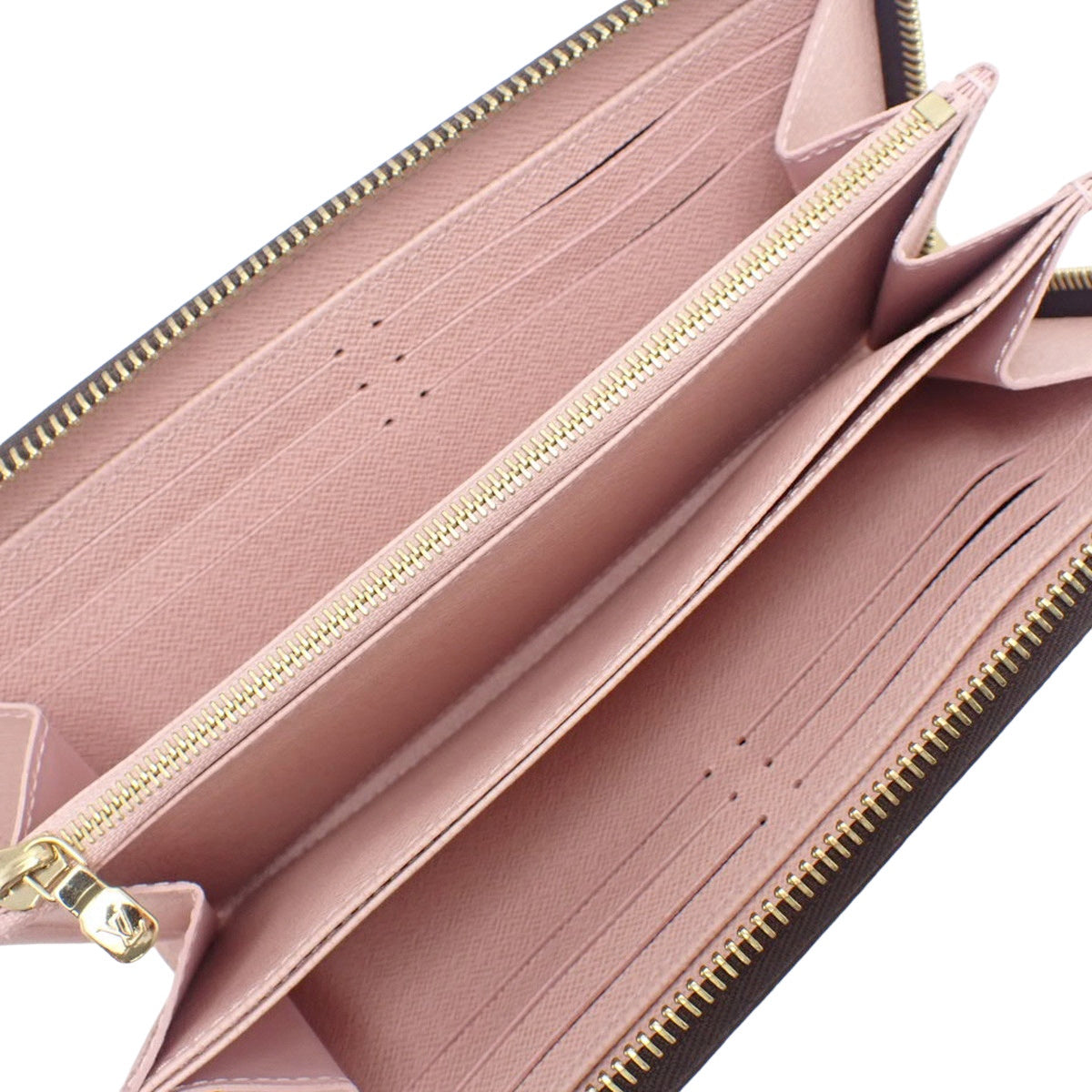 Monogram Zippy Wallet, Monogram Canvas, Rose Ballerine, M41894