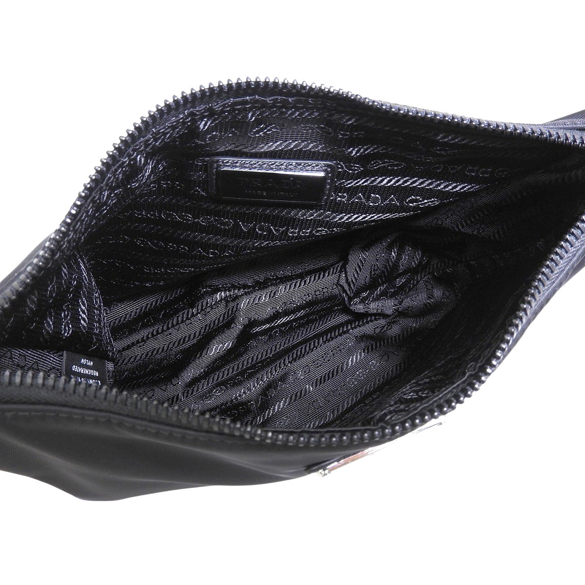 Re-Nylon バッグ ナイロン サフィアーノレザー NERO ネロ 2VH113_2DMH_F0002_V_XOP