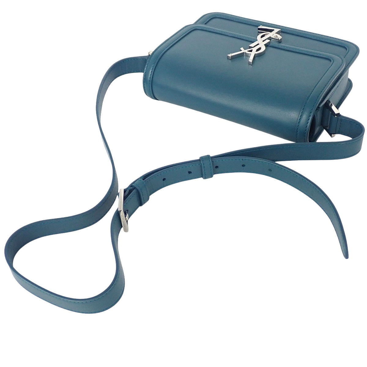 Solferino 小号斜挎包 小牛皮 蓝绿色 634306