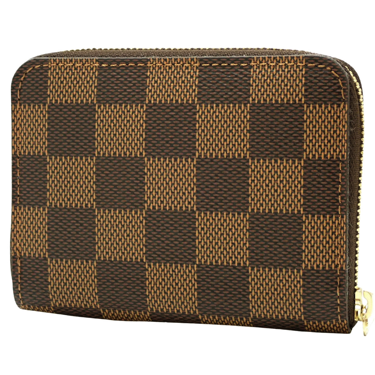 Damier Ebene Zippy Coin Purse, Brown, N63070