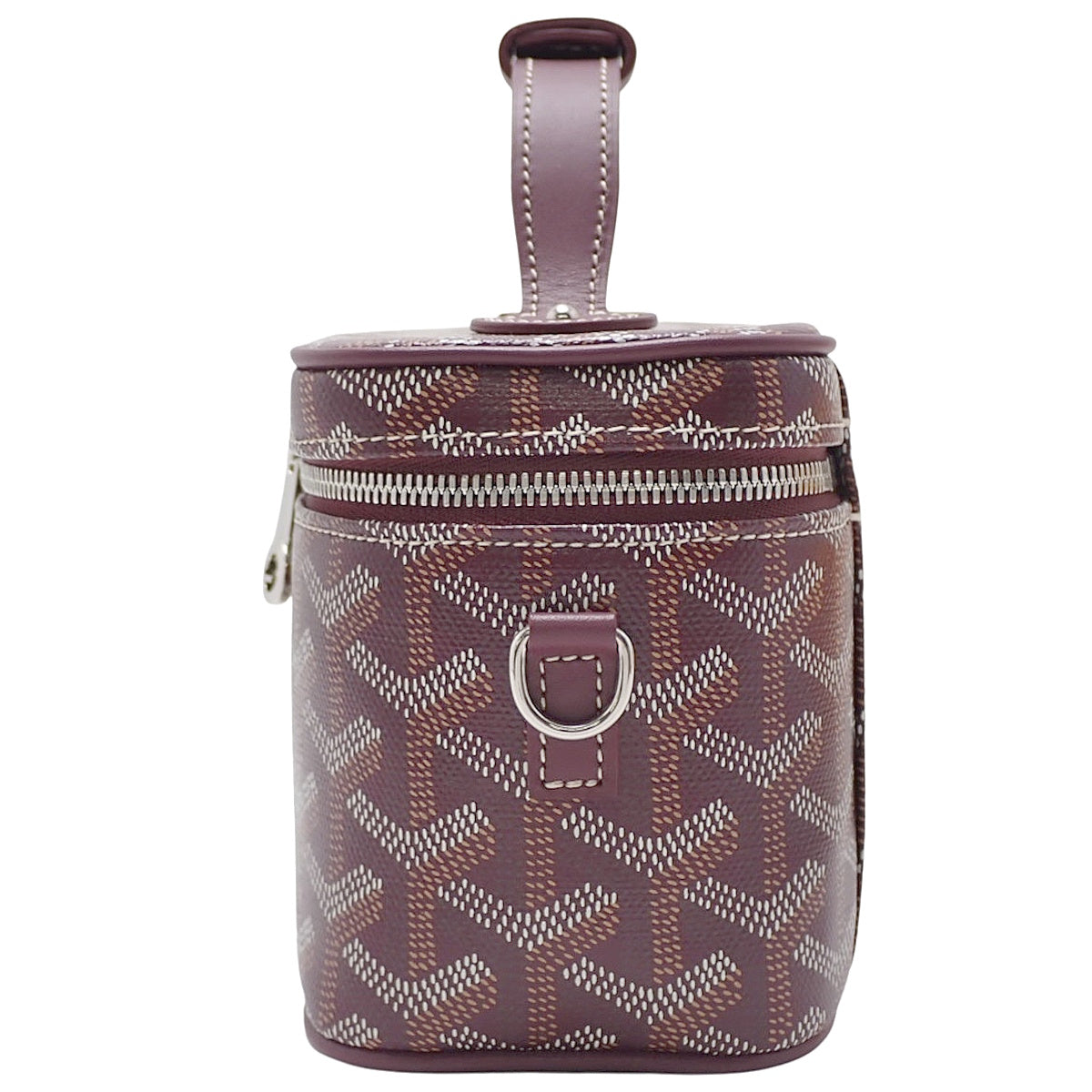 Muse Mini Vanity, PVC coated canvas, Goyardin canvas, Bordeaux
