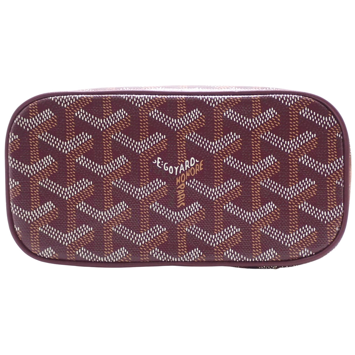 Muse Mini Vanity, PVC coated canvas, Goyardin canvas, Bordeaux