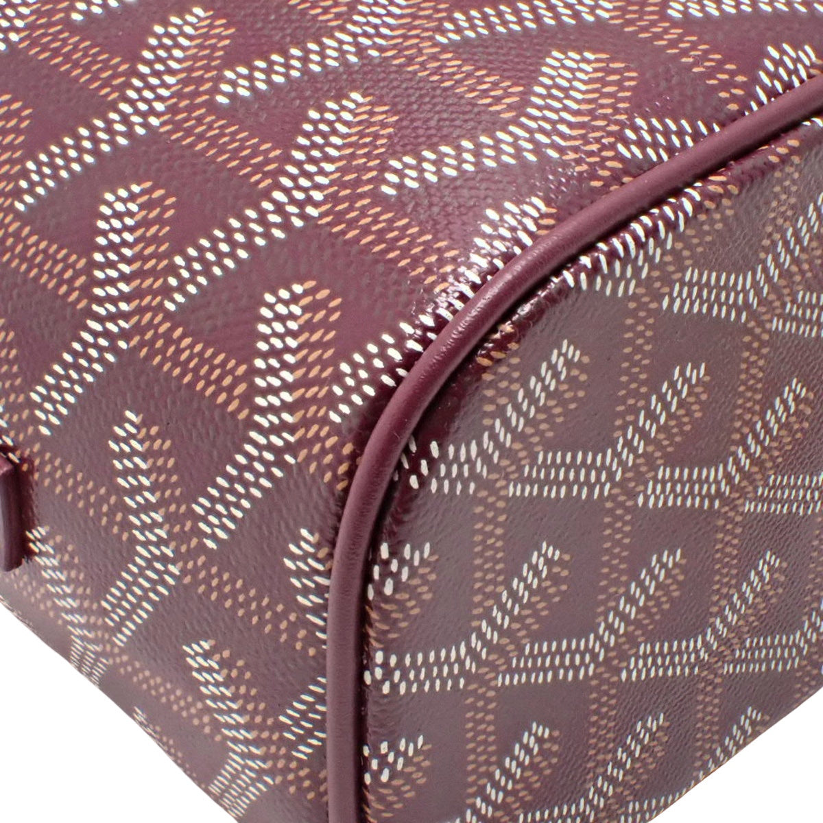Muse Mini Vanity, PVC coated canvas, Goyardin canvas, Bordeaux
