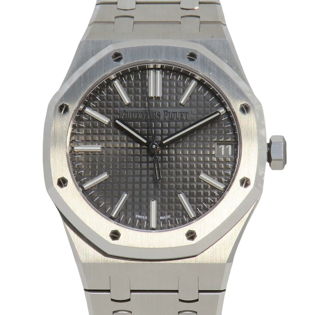 ロイヤルオーク 15510ST.OO.1320ST.10 SS グレー 自動巻き メンズ