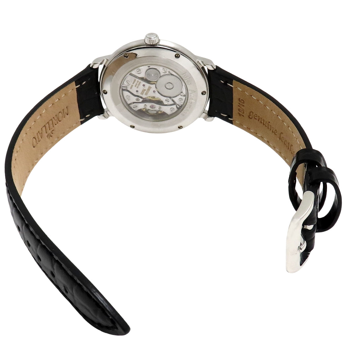 ジュールオーデマ クラシック 15056BC/O/0001/CR01 WG/革 ホワイト 手巻き メンズ