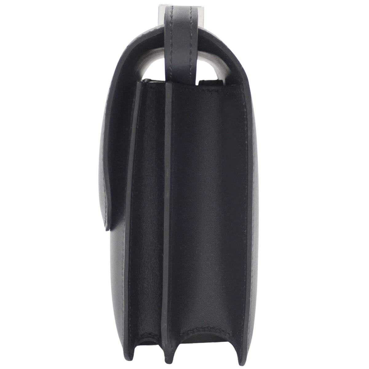 【新品】Constance Mini Touch K Stamp,Tadelakt鳄鱼皮/短吻鳄皮,钯金配件,黑色/卡巴内色,银色配件